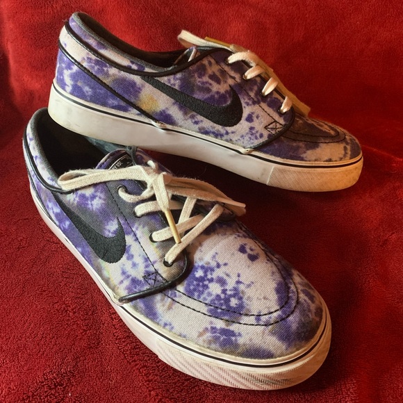 Nike SB Zoom Stefan Janoski QS Tie Dye Deep Royal Sneakers Size 7 - Picture 2 of 13